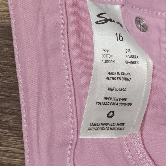 NWT Seven7 Womens Weekend Frayed Shorts Lavender Sz 16 - Picture 10 of 16